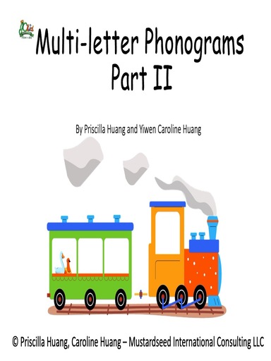 Multi-letter Phonograms Part II